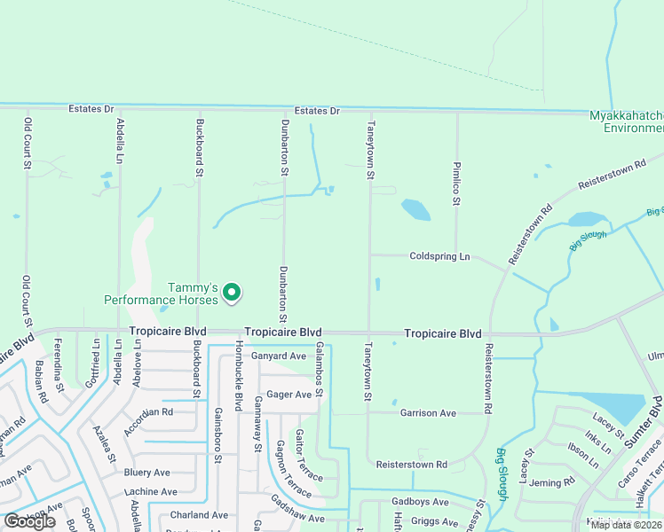 map of restaurants, bars, coffee shops, grocery stores, and more near 6293 Taneytown Street in North Port