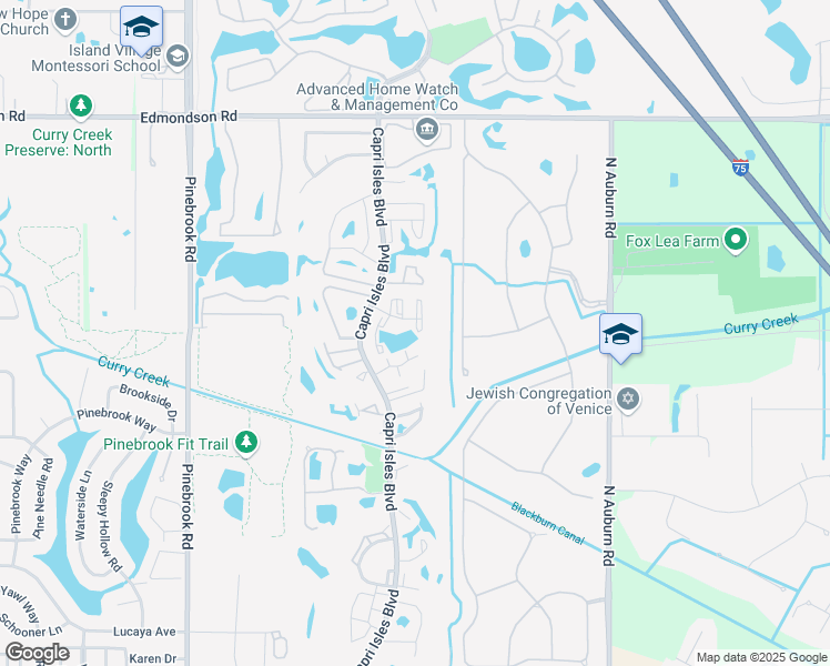map of restaurants, bars, coffee shops, grocery stores, and more near 4103 Villa Capri in Venice