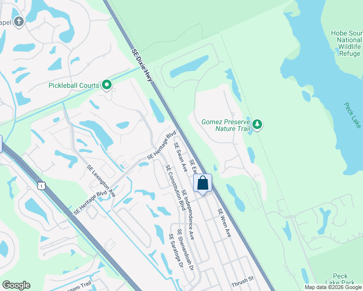 map of restaurants, bars, coffee shops, grocery stores, and more near 7220 Southeast Eagle Avenue in Hobe Sound
