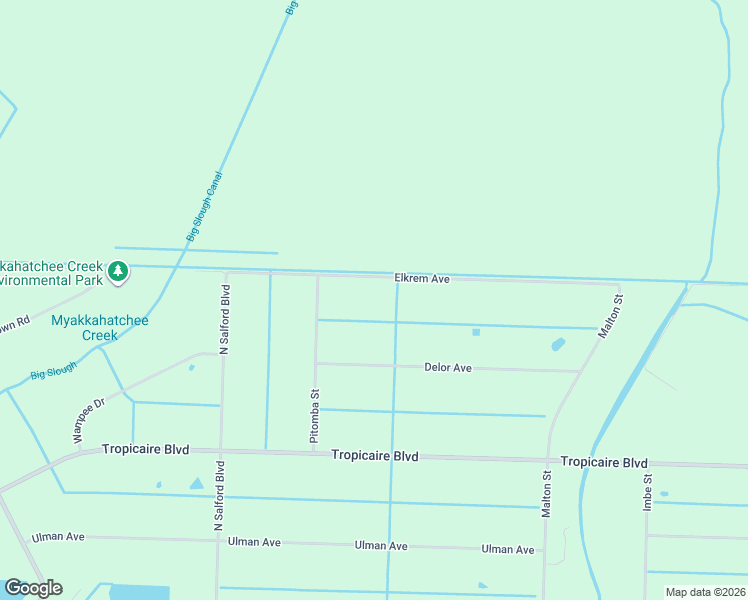 map of restaurants, bars, coffee shops, grocery stores, and more near 3619 Elkrem Avenue in North Port