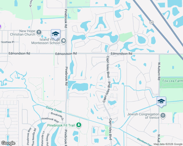 map of restaurants, bars, coffee shops, grocery stores, and more near 1405 Strada D Argento in Venice