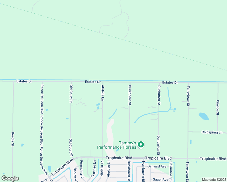 map of restaurants, bars, coffee shops, grocery stores, and more near 6305 Estates Drive in North Port