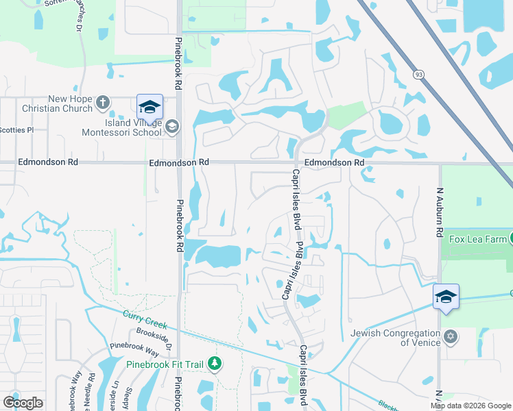 map of restaurants, bars, coffee shops, grocery stores, and more near 1405 Strada D Argento in Venice