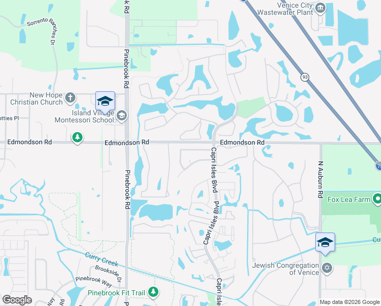 map of restaurants, bars, coffee shops, grocery stores, and more near 1442 Strada D Argento in Venice