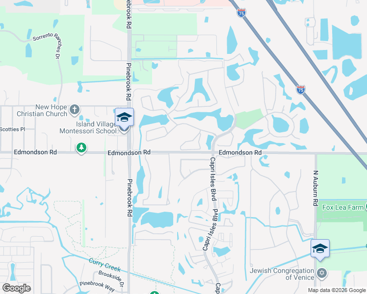 map of restaurants, bars, coffee shops, grocery stores, and more near 1430 Colony Place in Venice