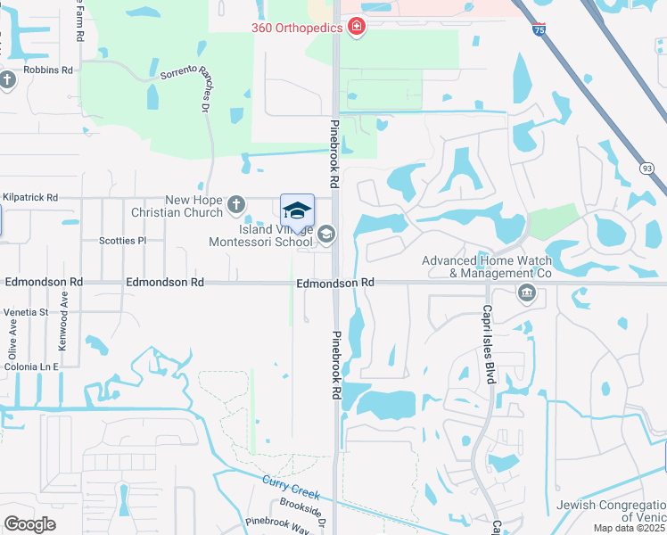 map of restaurants, bars, coffee shops, grocery stores, and more near 2001 Pinebrook Road in Nokomis