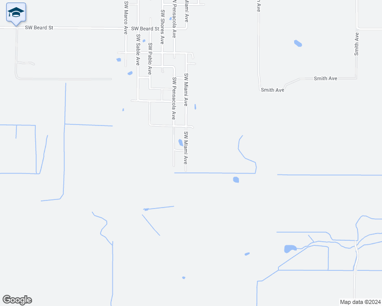 map of restaurants, bars, coffee shops, grocery stores, and more near 12208 Southwest Miami Avenue in Arcadia