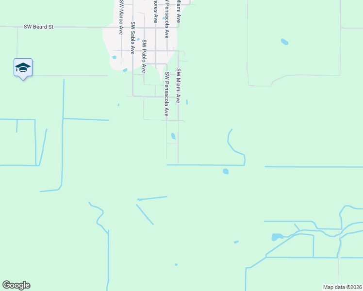 map of restaurants, bars, coffee shops, grocery stores, and more near 6874 Southwest Miami Avenue in Arcadia