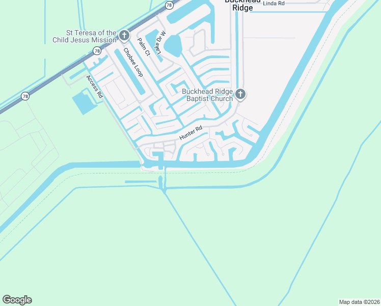 map of restaurants, bars, coffee shops, grocery stores, and more near 1225 Lisa Lane in Okeechobee