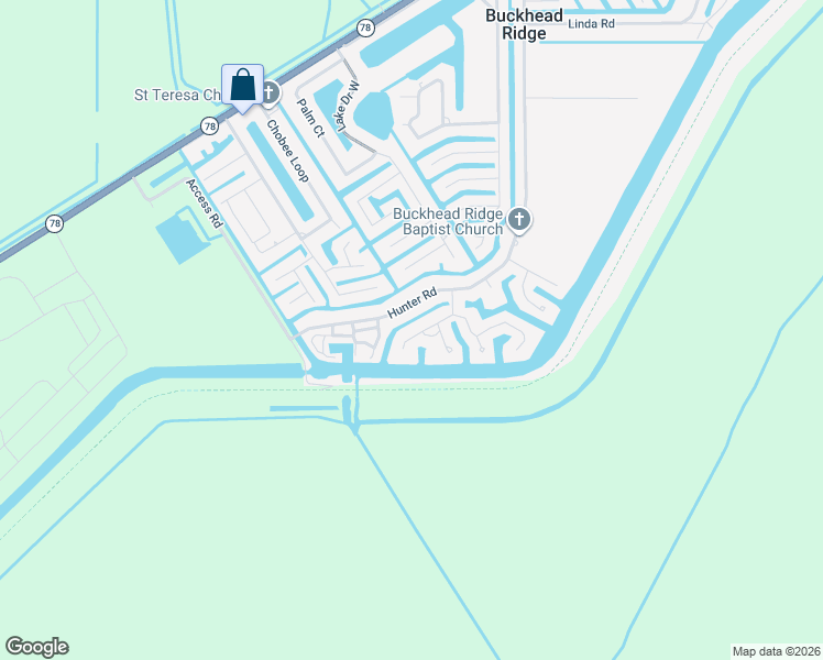 map of restaurants, bars, coffee shops, grocery stores, and more near 1166 Lisa Lane in Okeechobee