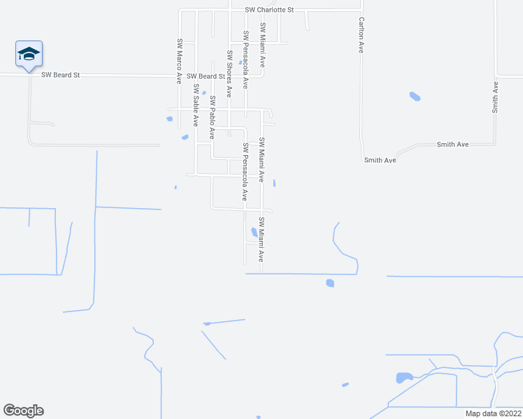 map of restaurants, bars, coffee shops, grocery stores, and more near 10610 Southwest Miami Avenue in Arcadia