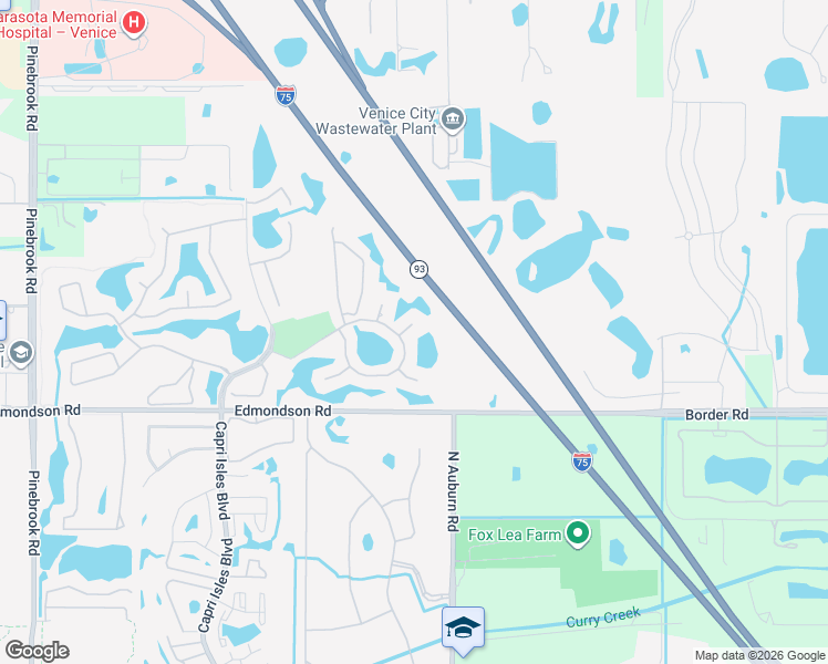 map of restaurants, bars, coffee shops, grocery stores, and more near 1457 Kilberry Way in Venice