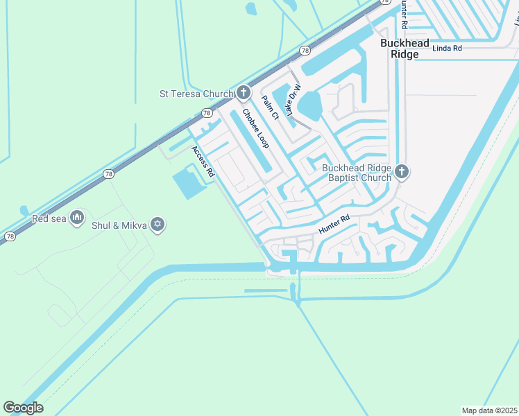 map of restaurants, bars, coffee shops, grocery stores, and more near 1069 Lemon Street in Okeechobee