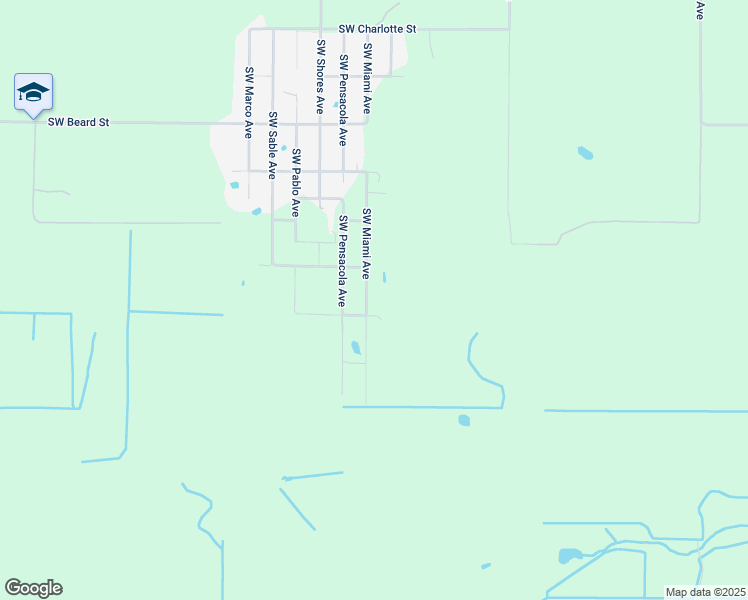 map of restaurants, bars, coffee shops, grocery stores, and more near 6710 Southwest Miami Avenue in Arcadia