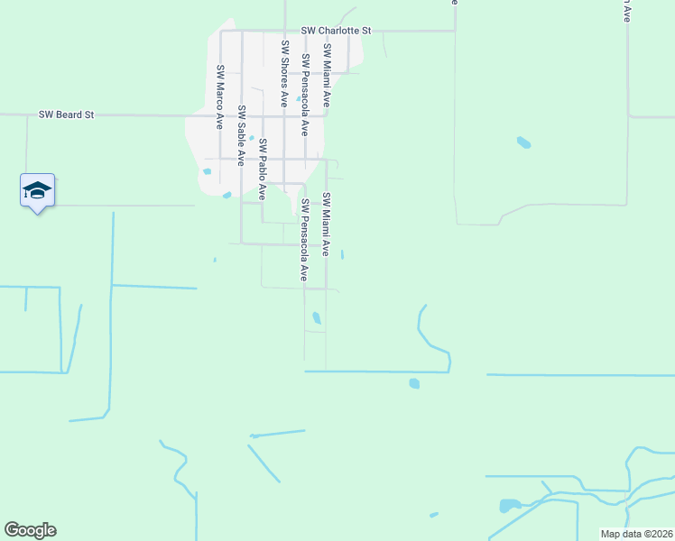 map of restaurants, bars, coffee shops, grocery stores, and more near 6710 Southwest Miami Avenue in Arcadia