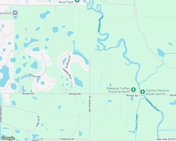 map of restaurants, bars, coffee shops, grocery stores, and more near 1256 North Jackson Road in Venice