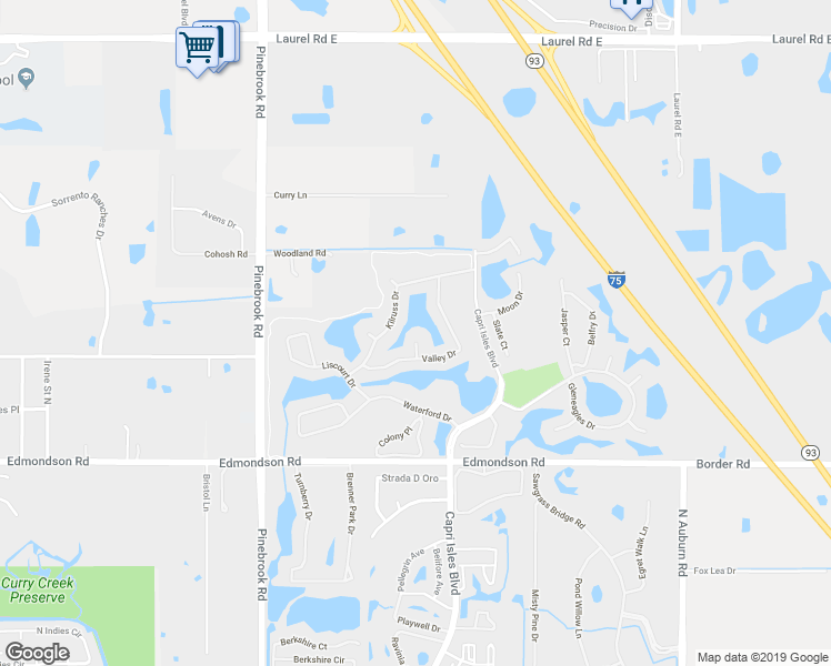 map of restaurants, bars, coffee shops, grocery stores, and more near 1635 Ashland Place in Venice