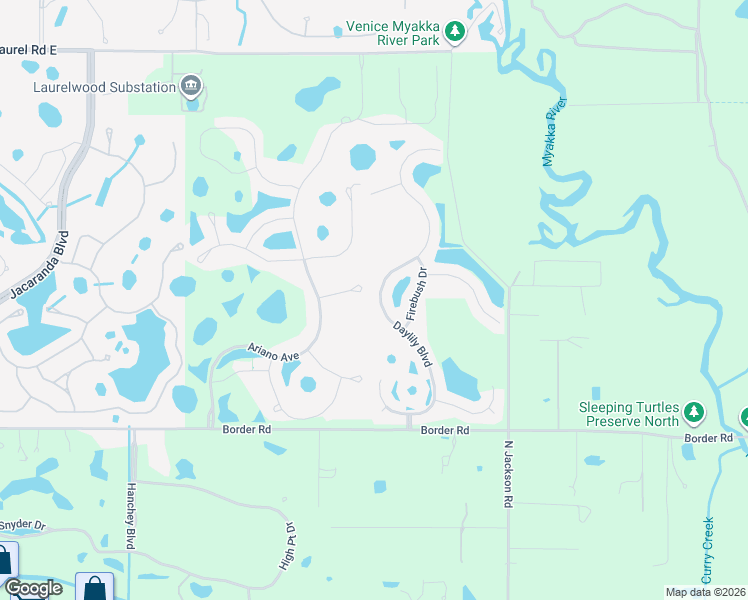 map of restaurants, bars, coffee shops, grocery stores, and more near Daylily Boulevard in Nokomis
