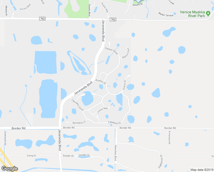 map of restaurants, bars, coffee shops, grocery stores, and more near Acerno Drive in Nokomis
