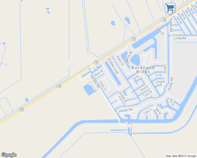 map of restaurants, bars, coffee shops, grocery stores, and more near 1110 Lissie Lane in Okeechobee