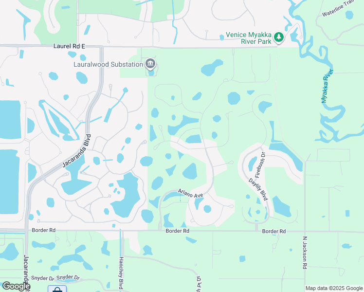 map of restaurants, bars, coffee shops, grocery stores, and more near Palmaria Court in Venice
