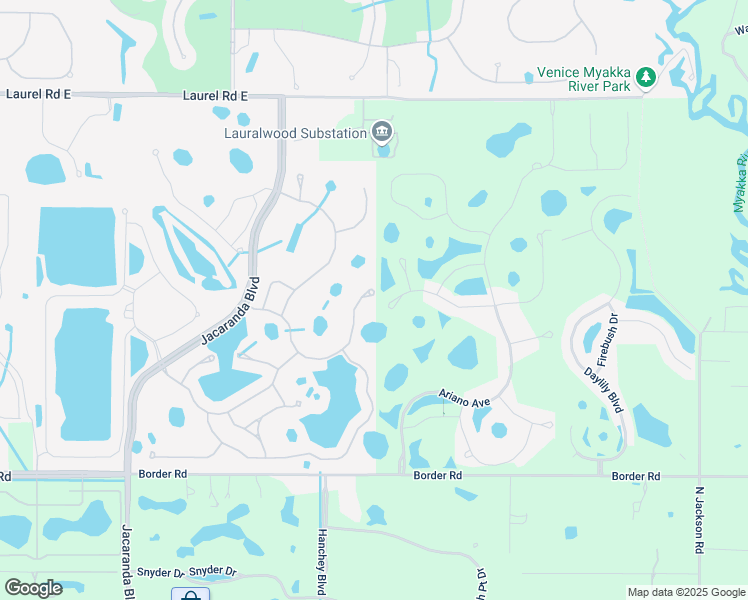 map of restaurants, bars, coffee shops, grocery stores, and more near 341 Acerno Drive in Nokomis