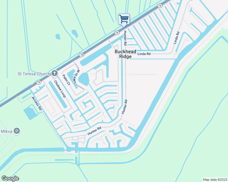 map of restaurants, bars, coffee shops, grocery stores, and more near 1024 20th Street in Okeechobee