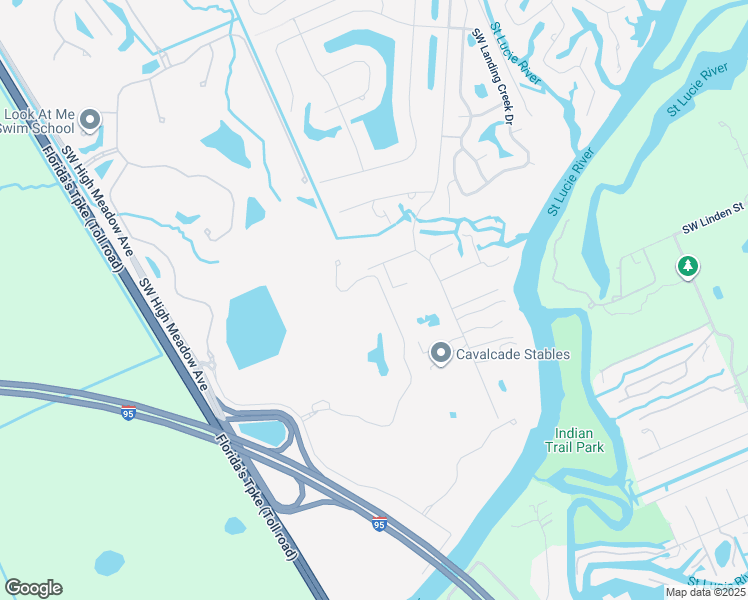 map of restaurants, bars, coffee shops, grocery stores, and more near 6136 Southwest Key Deer Lane in Palm City