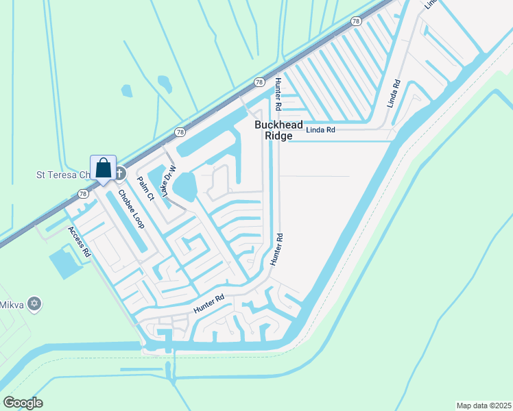 map of restaurants, bars, coffee shops, grocery stores, and more near 1024 20th Street in Okeechobee
