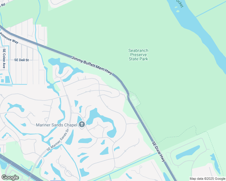 map of restaurants, bars, coffee shops, grocery stores, and more near 6023 Southeast Glen Eagle Way in Stuart