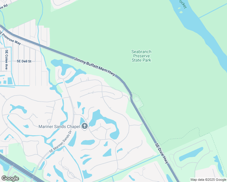 map of restaurants, bars, coffee shops, grocery stores, and more near 6023 Southeast Glen Eagle Way in Stuart