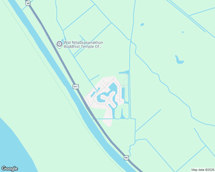 map of restaurants, bars, coffee shops, grocery stores, and more near 12411 Southeast 140th Avenue in Okeechobee