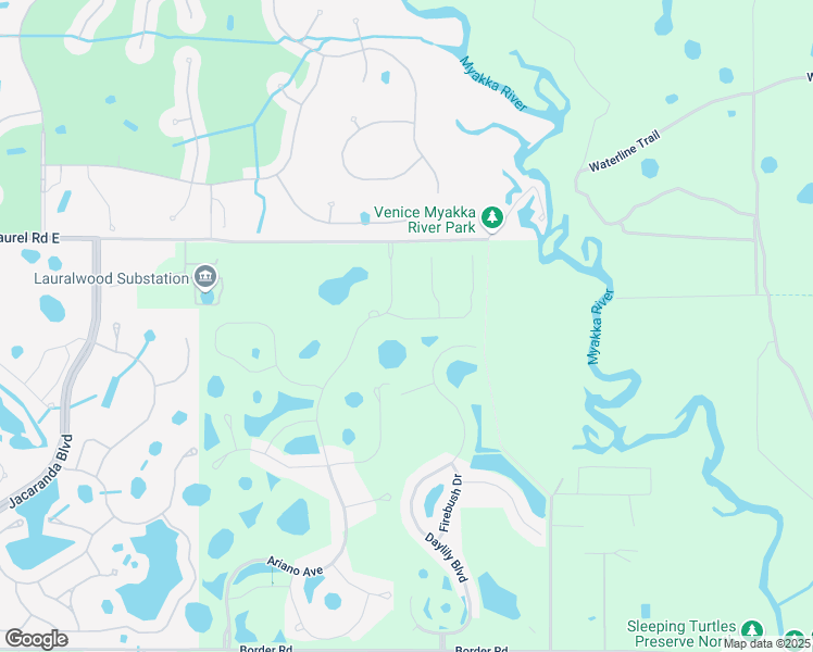 map of restaurants, bars, coffee shops, grocery stores, and more near Unnamed Road in Venice