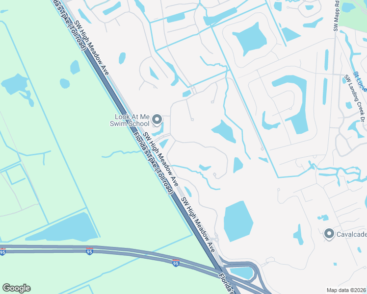 map of restaurants, bars, coffee shops, grocery stores, and more near 5716 Southwest Longspur Lane in Palm City