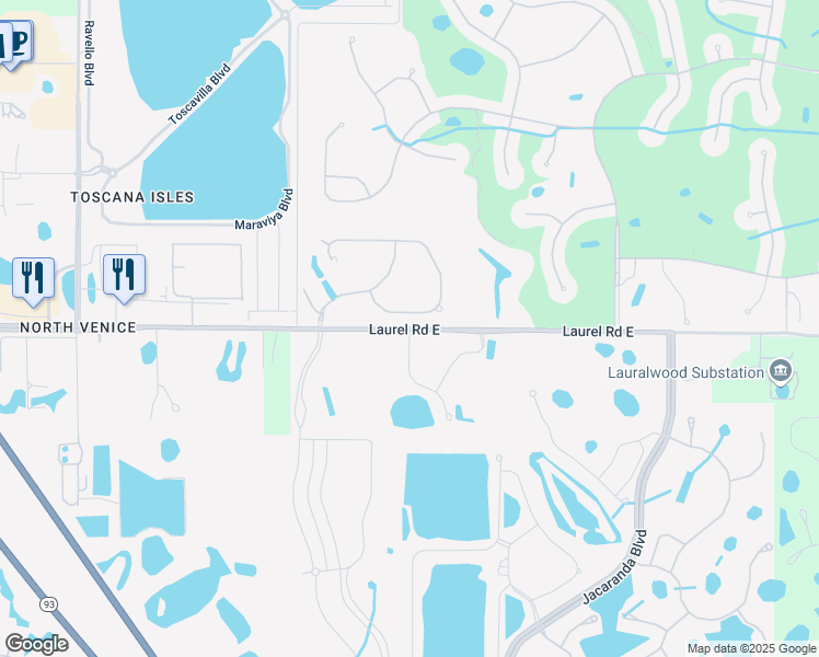 map of restaurants, bars, coffee shops, grocery stores, and more near 3562 Laurel Road East in Nokomis