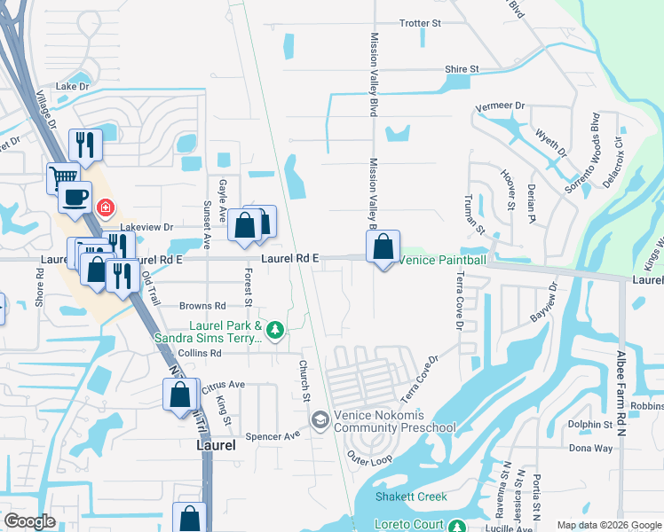 map of restaurants, bars, coffee shops, grocery stores, and more near 646 Resolute Street in Nokomis