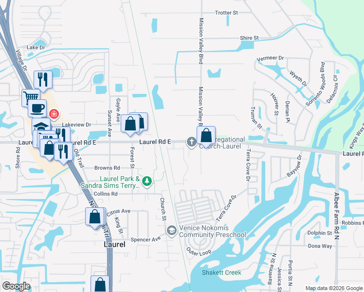 map of restaurants, bars, coffee shops, grocery stores, and more near 654 Resolute Street in Nokomis