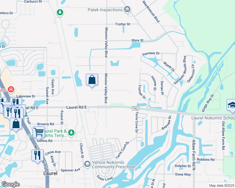 map of restaurants, bars, coffee shops, grocery stores, and more near 870 Dartmoor Circle in Nokomis