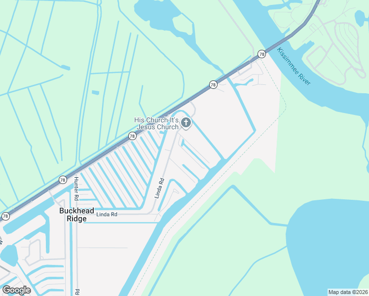map of restaurants, bars, coffee shops, grocery stores, and more near 7 Linda Road in Okeechobee