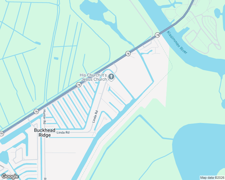 map of restaurants, bars, coffee shops, grocery stores, and more near 1167 Linda Road in Okeechobee
