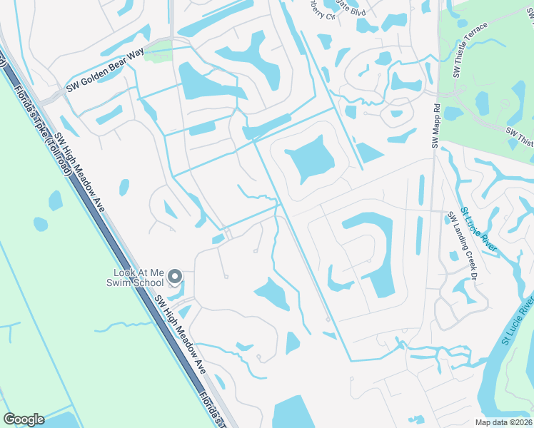 map of restaurants, bars, coffee shops, grocery stores, and more near 5278 Southwest Longspur Lane in Palm City