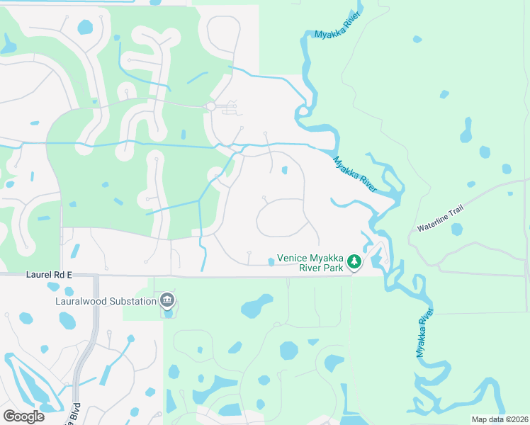 map of restaurants, bars, coffee shops, grocery stores, and more near 127 Valenza Loop in Venice