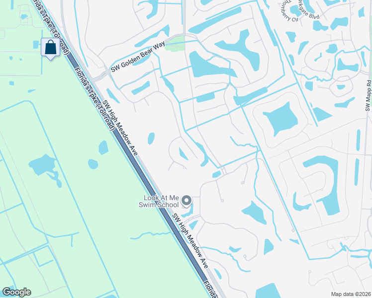 map of restaurants, bars, coffee shops, grocery stores, and more near 5180 Southwest Hammock Creek Drive in Palm City