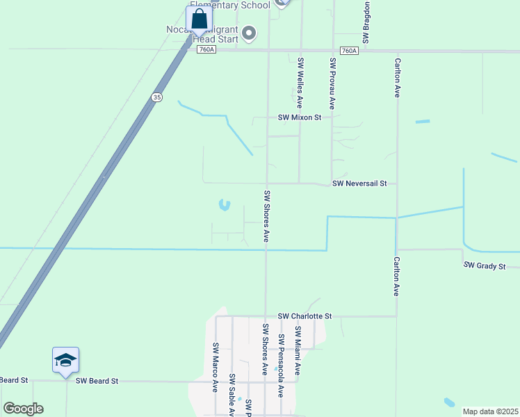 map of restaurants, bars, coffee shops, grocery stores, and more near 5607 Southwest Shores Avenue in Arcadia