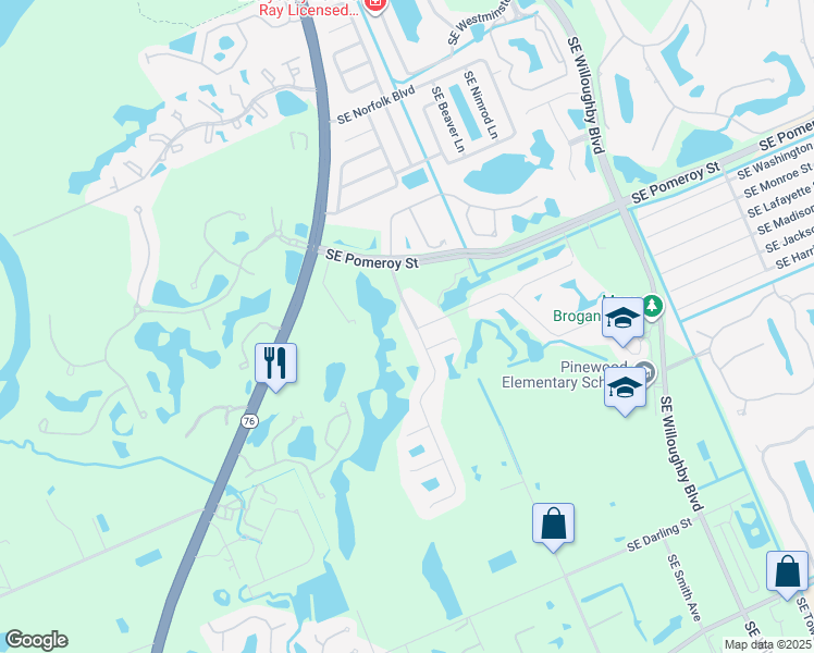 map of restaurants, bars, coffee shops, grocery stores, and more near 5064 Southeast Graham Drive in Stuart