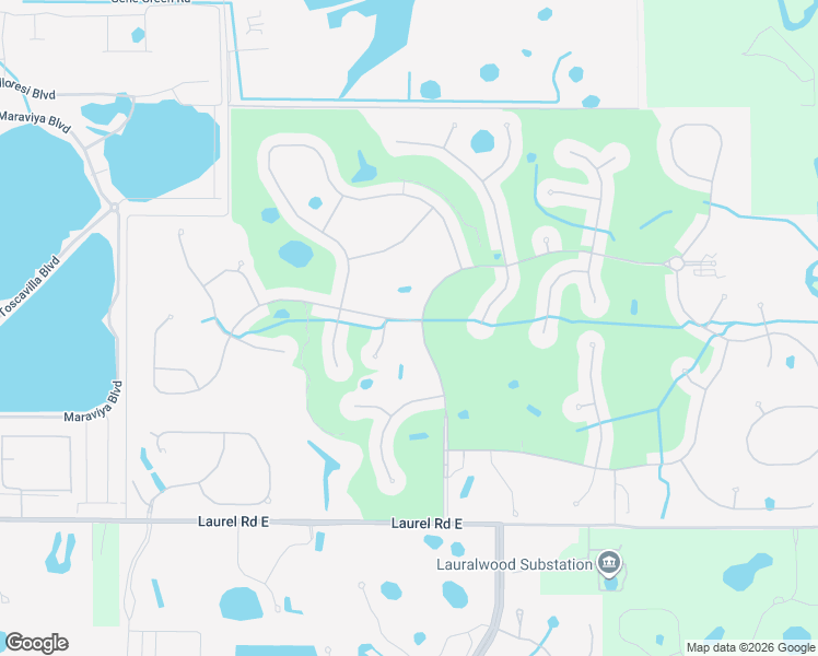 map of restaurants, bars, coffee shops, grocery stores, and more near 105 Padova Way in Nokomis