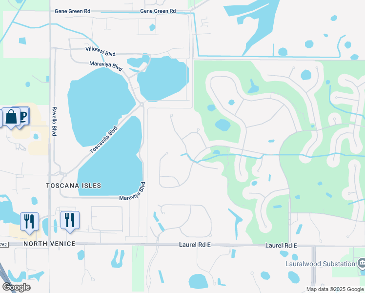 map of restaurants, bars, coffee shops, grocery stores, and more near 249 Mestre Place in Nokomis