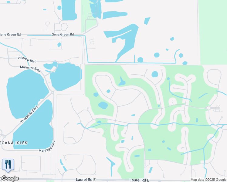 map of restaurants, bars, coffee shops, grocery stores, and more near 113 Caneletto Way in Venice