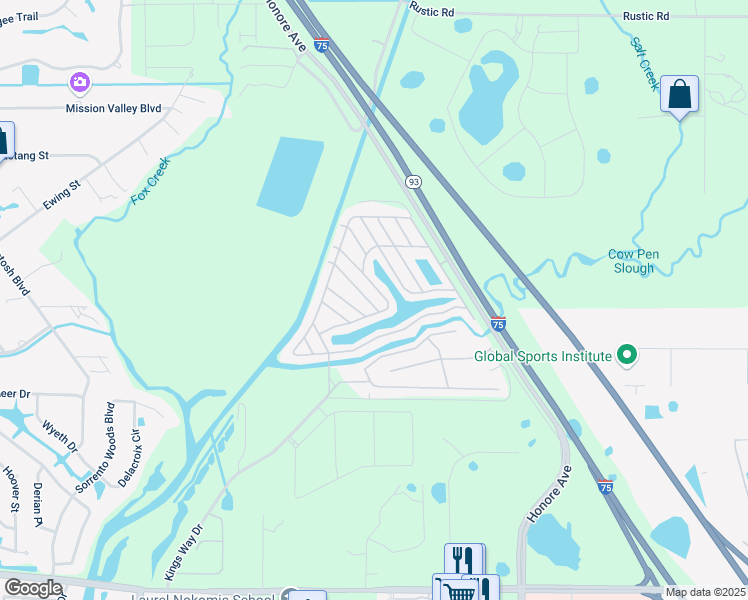 map of restaurants, bars, coffee shops, grocery stores, and more near 275 Avenue Of Queens in Nokomis
