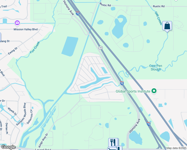 map of restaurants, bars, coffee shops, grocery stores, and more near 275 Avenue Of Queens in Nokomis